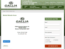 Tablet Screenshot of galliainsurance.com
